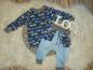 Preview: Kombination: Raglanshirt & Baggyhose Gr. 74 "Trecker mit Hänger"